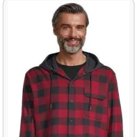 Ripzone Other - Buffalo Check Button Down with Hood